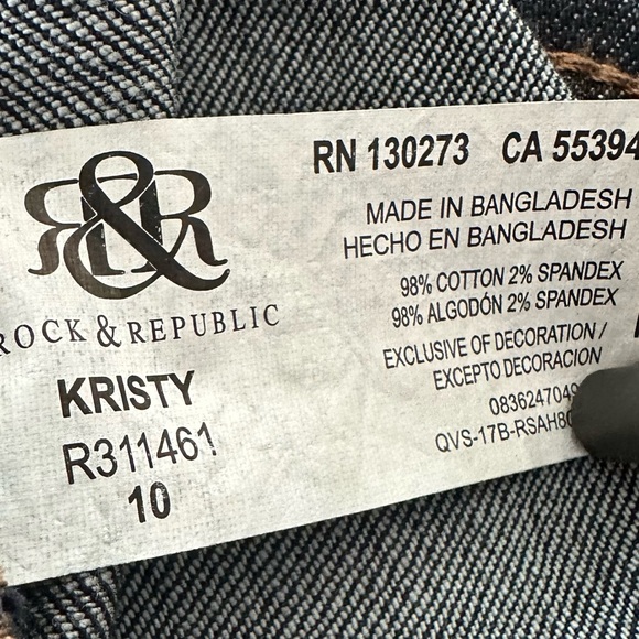 ROCK & REPUBLIC KRISTY DEMIN BERMUDA SHORTS
SIZE: 10 - Picture 6 of 6